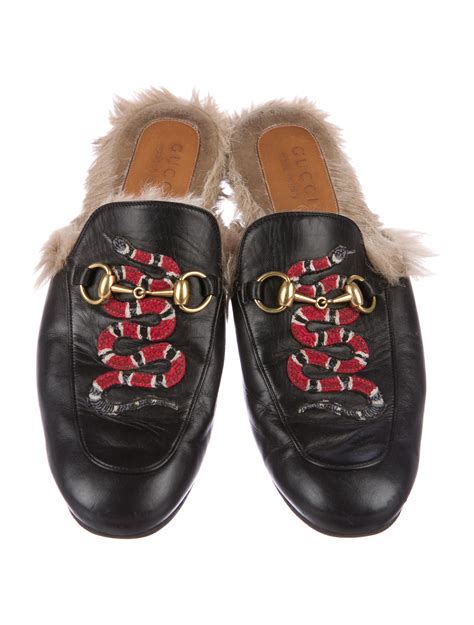 gucci princetown snake slipper